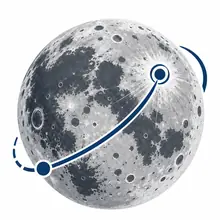 Lunar provenance moon mark